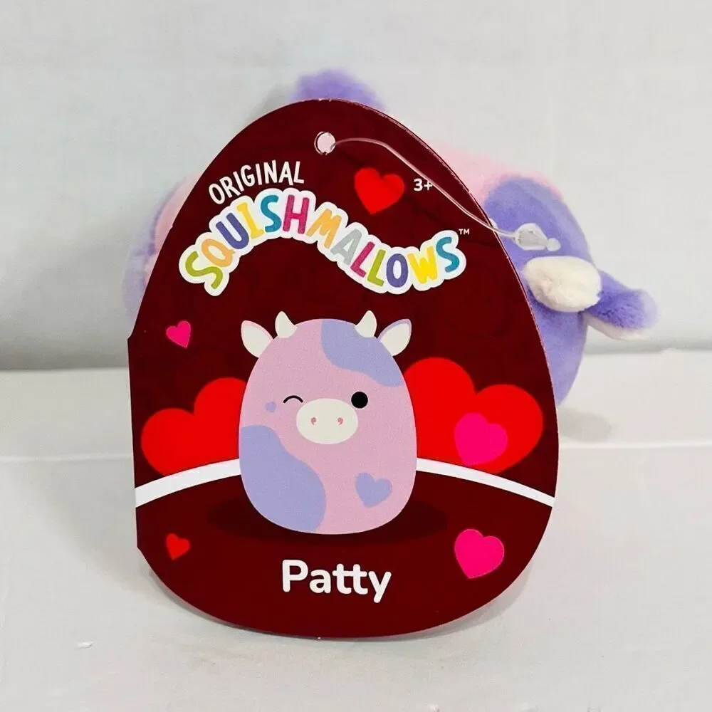 Squishmallows Patty The Cow Clip On   3”   NWT
